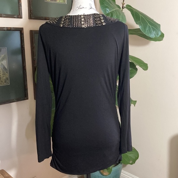 Hilton Hollis Black Metallic Detail Trim Size Medium - Picture 2 of 5